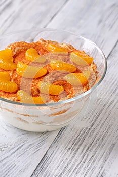 Mandarin orange tiramisu