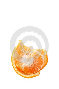 Mandarin Orange on a white background