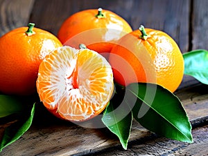 Mandarin Oranges, A symbol of good luck, Chinese new year, Generative AI