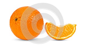 Mandarin, tangerine citrus fruit isolated on white background