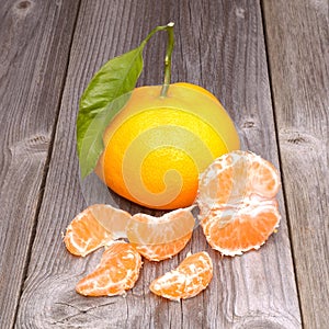 Mandarin or tangerine fruit