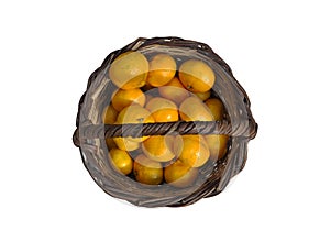 Mandarines in a basket