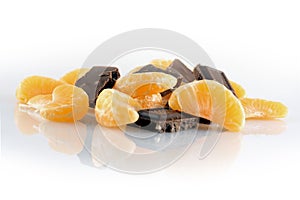 Mandarins and chocolates