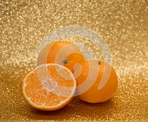 mandarins sweet fruits close-up bokeh background still life