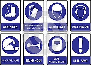 Mandatory signs