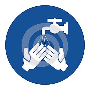 Mandatory wash your hands sign