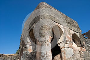 Mandav Ruins of building in Royal Complex near Water Palace