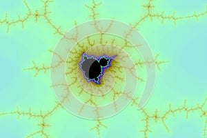 Mandelbrot set fractal, complex geometric abstract patterns