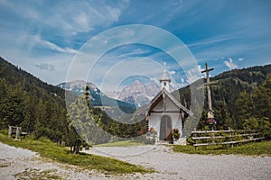 Mandlberg Kapelle in austrian Tauern
