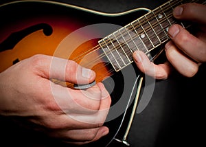 Mandolin hands photo