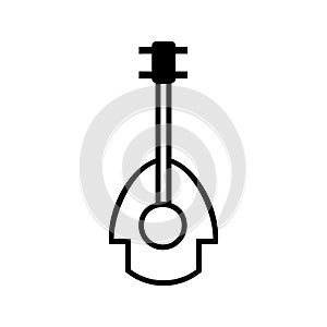 Mandolin icon or logo isolated sign symbol vector illustration