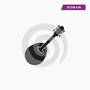 Mandolin icon. Mandolin design concept.