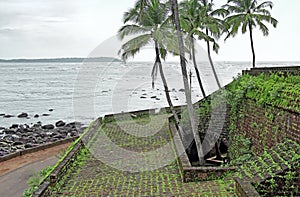 River Side of Reis Magos Fort in Goa photo