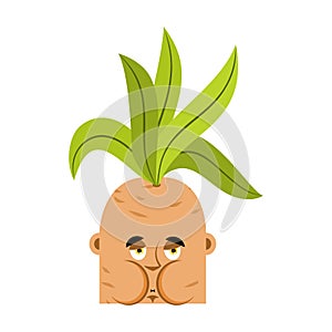 Mandrake root Sick Nausea emoji. Nauseating Legendary mystical p