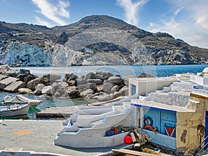 Mandrakia in Milos island, Greece