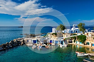 Mandrakia village in Milos island, Greece