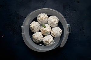 Mandu or mandoo, Korean dumplings depicted in culinary photography