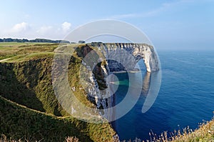 Etretat White Chalk Cliffs