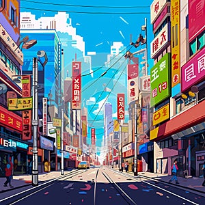 Manga Adventures in Tokyo Streets, Generative AI