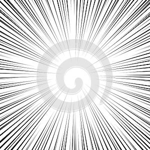 Manga speed frame, superhero action, explosion background. Concentric circular pattern. Random burst, radiating, radial element