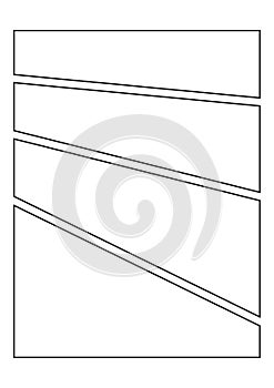 manga storyboard layout template for create