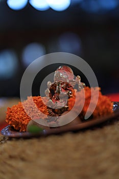 MANGALMURTI GANESHA IN POOJA THALI