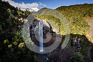 Mangawhero Falls in Tongariro National Park, New Zealand