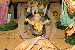 Manger of the Child Jesus Christmas Nativity Scene