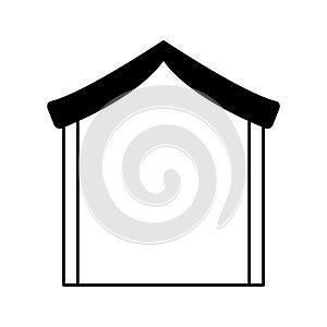 Manger stable isolated icon