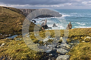 Mangersta Sea Stacks, Isle of Lewis, Outer Hebrides, Scotland