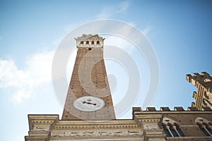 Mangia Tower with clock