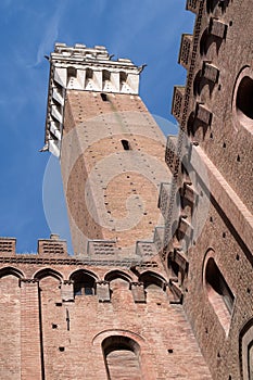 The Mangia tower, Siena, Italy