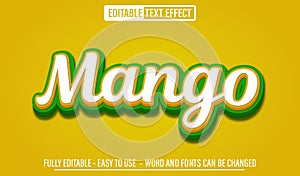 Mango 3d editable text effect template