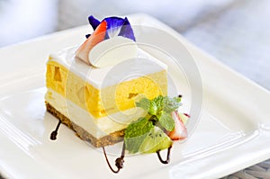 Mango cheese cake