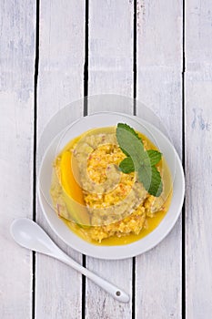 Mango chutney, vegetarian condiment or sauce