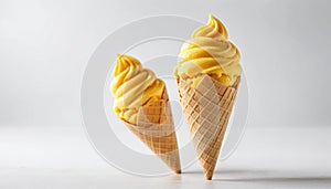 Mango Cone Ice Cream Focus