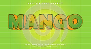 Mango 3d editable text effect Template
