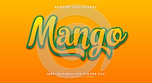 Mango 3d editable text effect Template