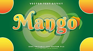 Mango 3d editable text effect Template