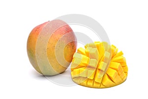 Mango fruit isolated on white background