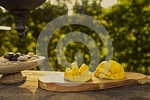 Mango fruit outdoors