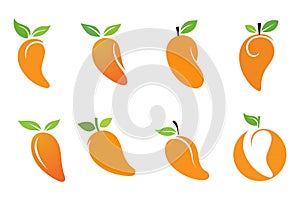 Mango Fruits Fresh Juice Logo vector