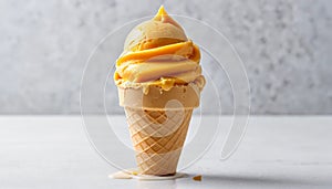 Mango Ice Cream Cone Creation