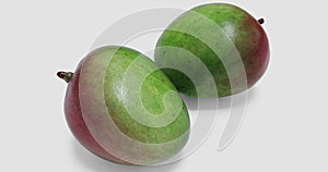 Mango isolated on white background with shadows