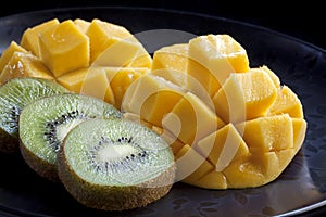 Mango and Kiwi Fruit