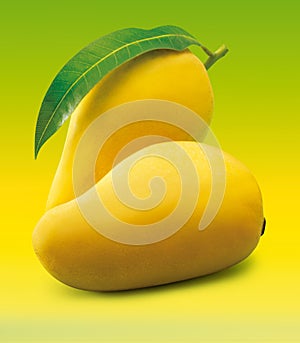 Mango with Leaf