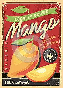 Mango locally grown tropical fruit