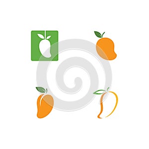 Mango logo flat design vector