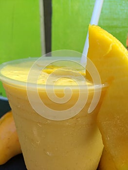 Natural Mango Milkshake photo