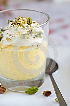 Mango mousse dessert